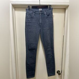 CITIZENS OF HUMANITY CHRISSY UBER HIGH RISE SKINNY ANKLE JEANS 28 MOONDANCE GRAY